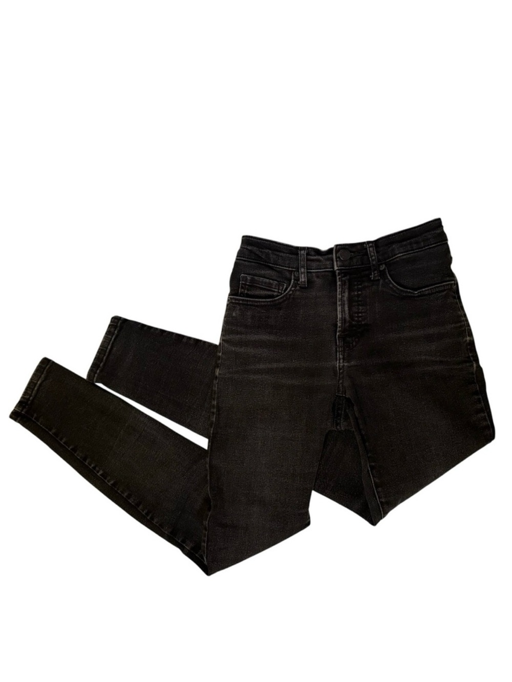 EVERLANE JEANS SKINNY BLACK STRETCH DENIM MID RISE SIZE 26